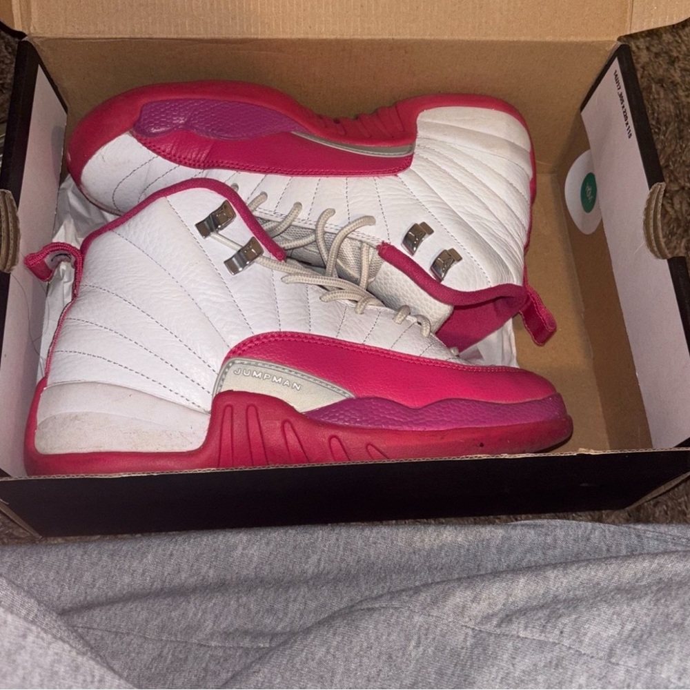 Nike Air Jordan 12 Retro White Pink Sneakers
